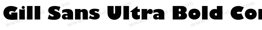 Gill Sans Ultra Bold Condensed字体转换